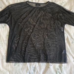 Lumiere Women’s Mesh Tee - Black (Size Medium)